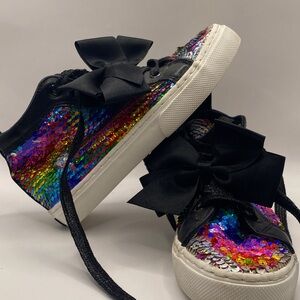 Jojo Siwa Sequin Multi-Color Fashion High Tops Size 2